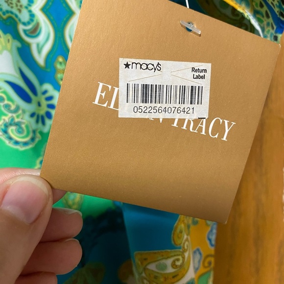 ELLEN TRACY BLOUSE IN LAKE MULTI - SZ XL - NWT - Picture 4 of 7